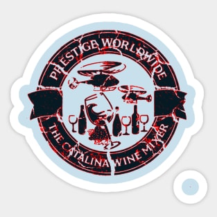 catalina wine mixer blue and red Sticker